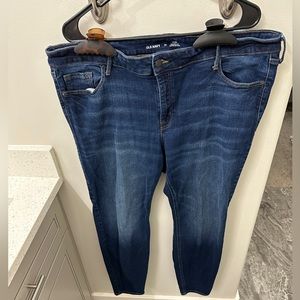 Old navy mid rise rock star super skinny size 20 jeans